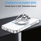 Clear Magnetic Case with Ring Stand for various Apple iPhone 17, 16, 15 Models, Fit for MagSafe, Shock Absorption Bumper, Soft Flexible TPU, Shock Resistant, Fingerprint Resistant, Protection